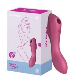 Satisfyer - Curvy Trinity 3 Insertable Air Pulse Vibrator Red