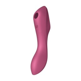 Satisfyer - Curvy Trinity 3 Двусторонний Вакуумный Стимулятор С Вибратором Красный