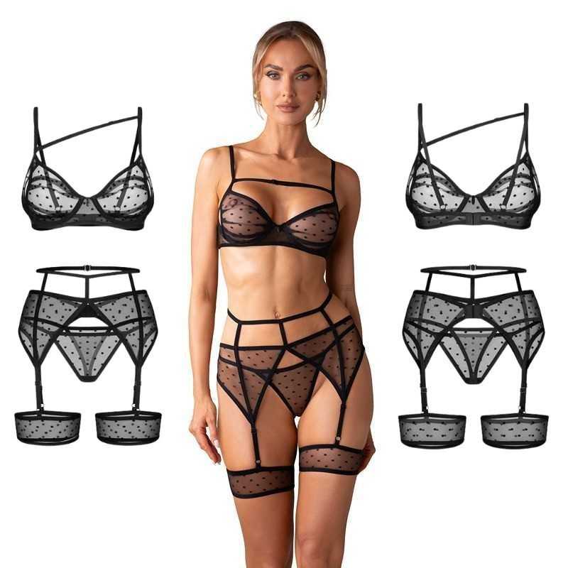 Obsessive - Nuites 3 Pcs Set Black S/M