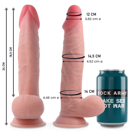 Sherman Liikuva Nahaga Ultra Realistlik Dildo - Rock Army