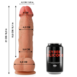 Cyber Silicock – Saul Realistlik Vedelsilikoonist Dildo 21 cm