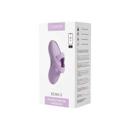 Svakom - Echo 2 Clitoral Vibrator Pink Lilac