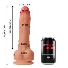 Cyber Silicock – Connor Realistlik Vedelsilikoonist Dildo 20 cm