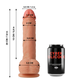 Cyber Silicock – Freeman Realistic Liquid Silicone Dildo 20 cm