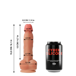 Cyber Silicock – Ansel Realistlik Vedelsilikoonist Dildo 15 cm