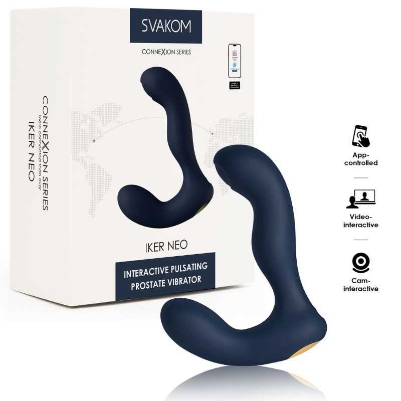 Svakom - Iker Neo стимулятор простаты мужской вибратор Navy Blue