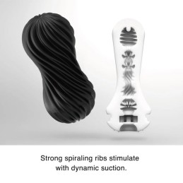 Tenga - Flex Masturbation Sleeve Rocky Black