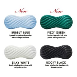 Tenga - Flex Masturbation Sleeve Rocky Black