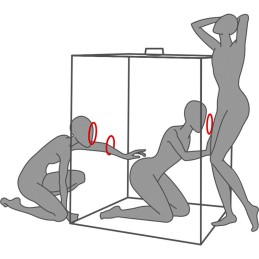 Secret Dome – Kink Club Cabin Scandale Чёрно-Красный