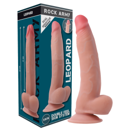 Leopard Dual Density Realistlik Dildo 23 cm - Rock Army