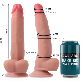 Leopard Dual Density Realistlik Dildo 23 cm - Rock Army