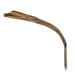 RISE - Thick Cat O. Nine Whip - Black/Gold