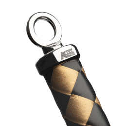 RISE - Thick Cat O. Nine Whip - Black/Gold