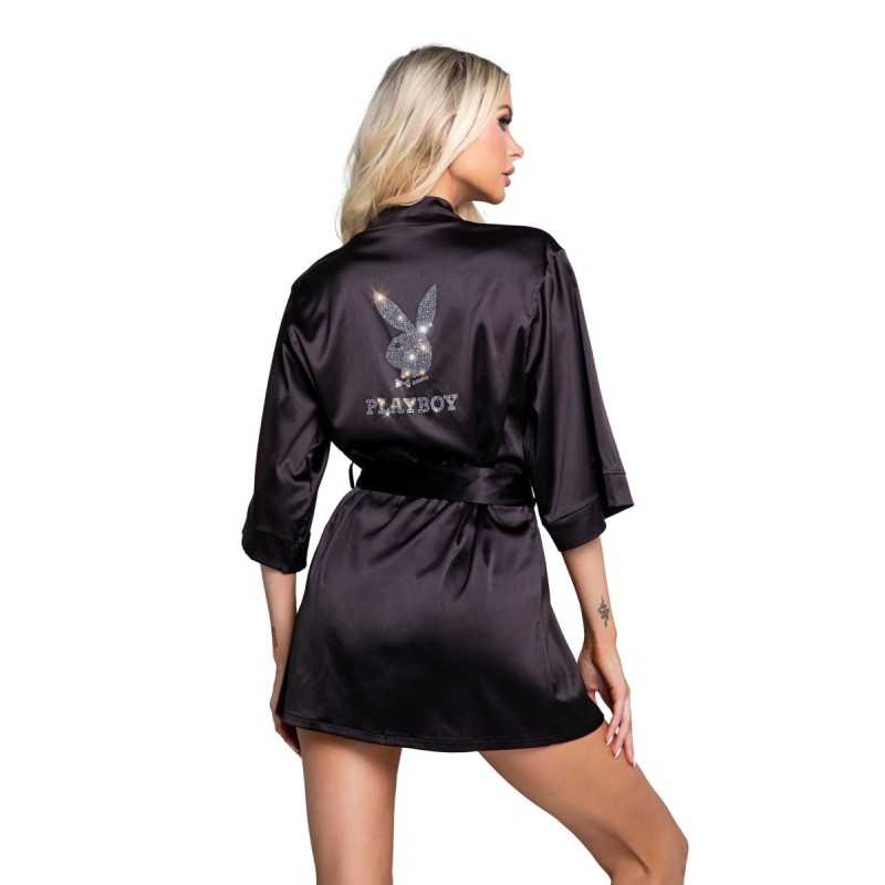 Playboy Lingerie - Sparkling Bunny Robe S/M Size
