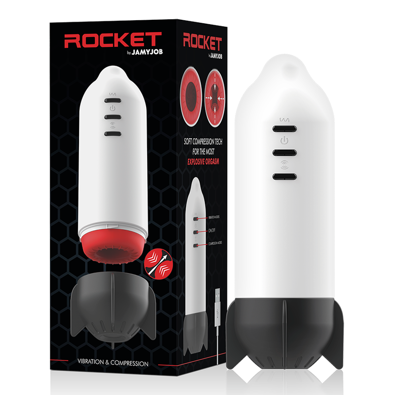 Jamyjob - Rocket Masturbator Soft Tech Compression and Vibration