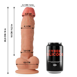 Cyber Silicock – Magnus Realistic Liquid Silicone Dildo 20 cm