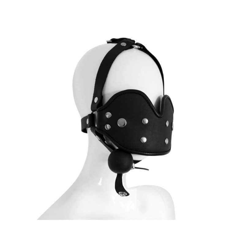 XX-Dreamstoys Ehtsast Nahast Mask Suupalliga – BDSM Mängudeks