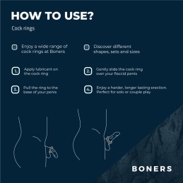 Boners Hexagon Cockring With Steel Balls – Powerful Erection Ring