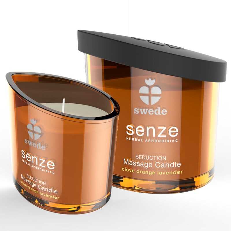 Sweede Senze Seduction Massage Candle - Clove, Orange, Lavender - 50ml