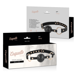 Coquette Fantasy Breathable Ball Gag – Vegan Leather BDSM Toy