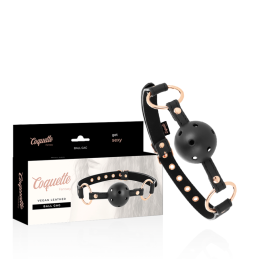 Coquette Fantasy Breathable Ball Gag – Vegan Leather BDSM Toy