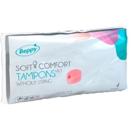 Беспетельные тампоны Beppy Wet 4 шт | Максимальный комфорт