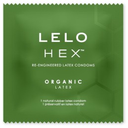 Презервативы Lelo Hex Organic 3 шт – Натуральная и Чувственная Защита