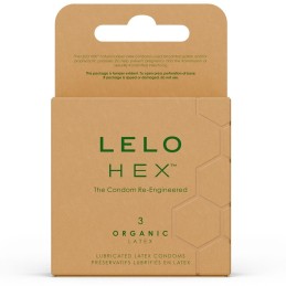 Презервативы Lelo Hex Organic 3 шт – Натуральная и Чувственная Защита