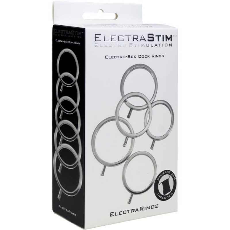 ElectraStim - Solid Metal Cock Ring Set 5 Sizes
