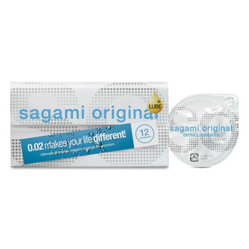 Sagami – 0.02 Ультратонкие Презервативы Без Латекса С Дополнительной Смазкой 12 шт.