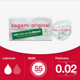 Sagami – 0.02 mm Ультратонкие Презервативы Без Латекса 12 шт.