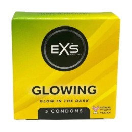 EXS GLOW PIMEDAS HELENDAVAD KONDOOMID 3TK