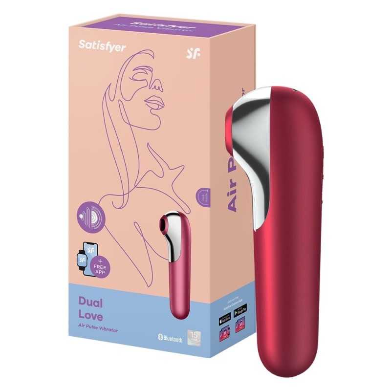 Satisfyer - Dual Love Air Pulse Vibrator Red