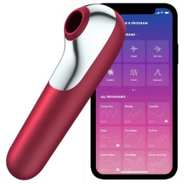 Satisfyer - Dual Love Air Pulse Vibrator Red