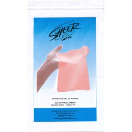 Sheer Glyde – Oraalseksi Kiled „Sheer Glyde Dams“ Segamaitsetega 4 tk