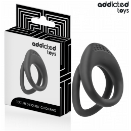 Addicted Toys – Double Textured Penis & Testicle Ring