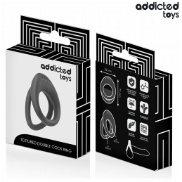 Addicted Toys – Double Textured Penis & Testicle Ring