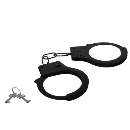 Intense Fetish – Black Metal Handcuffs
