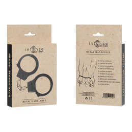 Intense Fetish – Black Metal Handcuffs
