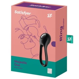 Satisfyer – Majestic Duo Vibrating Cock & Clitoral Stimulator Ring