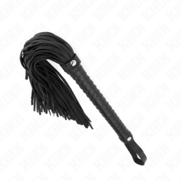 Kink – Black Vegan Whip With Textured Handle 48.5 cm