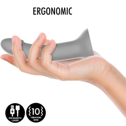 Mythology – Rune Majestic Vibrating Realistic Dildo S Grey
