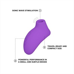 Lelo – Sona 2 Travel Sonic Wave Clitoral Stimulator Purple