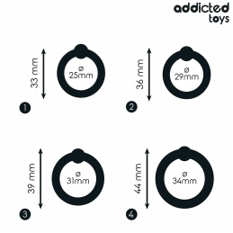 Set Of Pressure Silicone Cock Rings