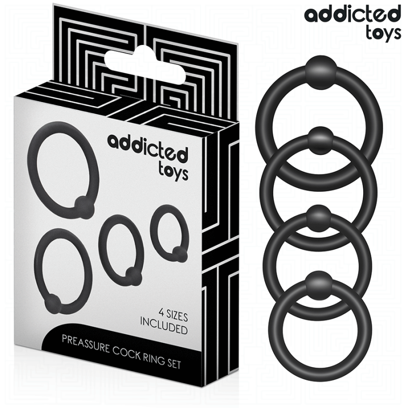 Set Of Pressure Silicone Cock Rings
