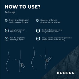 Boners - 6-piece Cock Ring Set