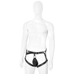 XX-DREAMSTOYS – Leather Chastity "Beast" Black