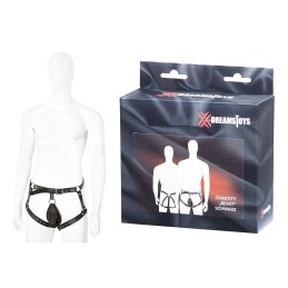 XX-DREAMSTOYS – Nahast Rakmetega Voorusevöö Meestele "Beast" Must