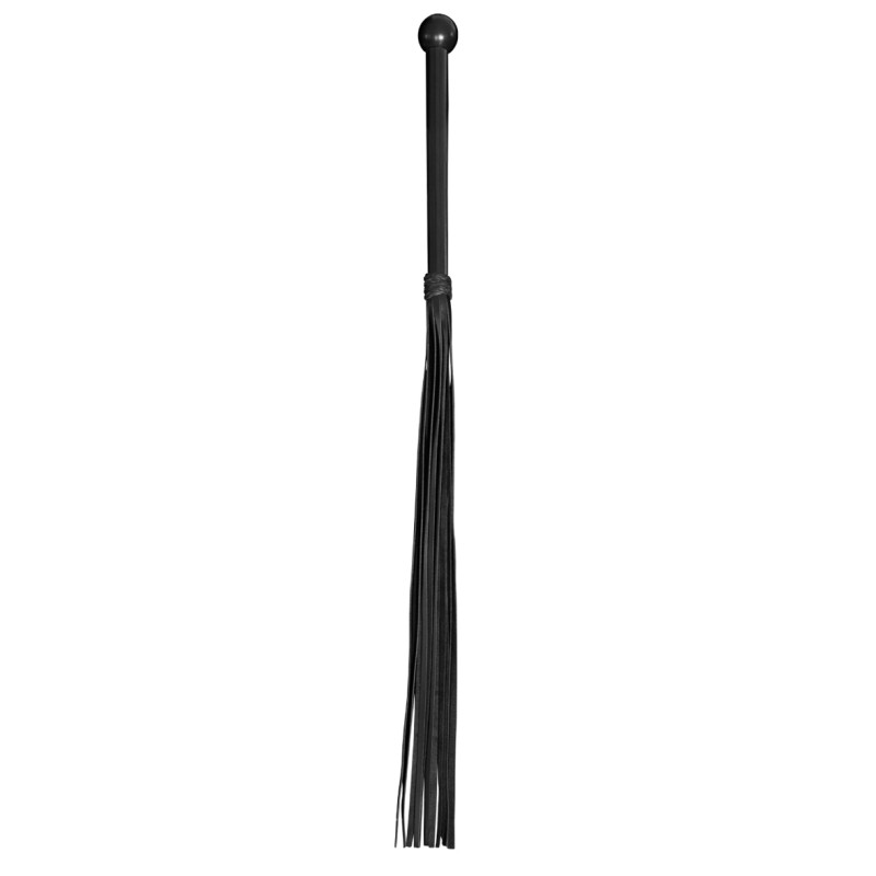 XX-DREAMSTOYS Leather Whip With Wooden Handle