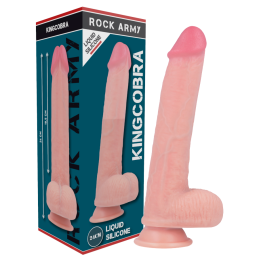 Rock Army – Kingcobra Реалистичный Фаллос из Жидкого Силикona 24 см